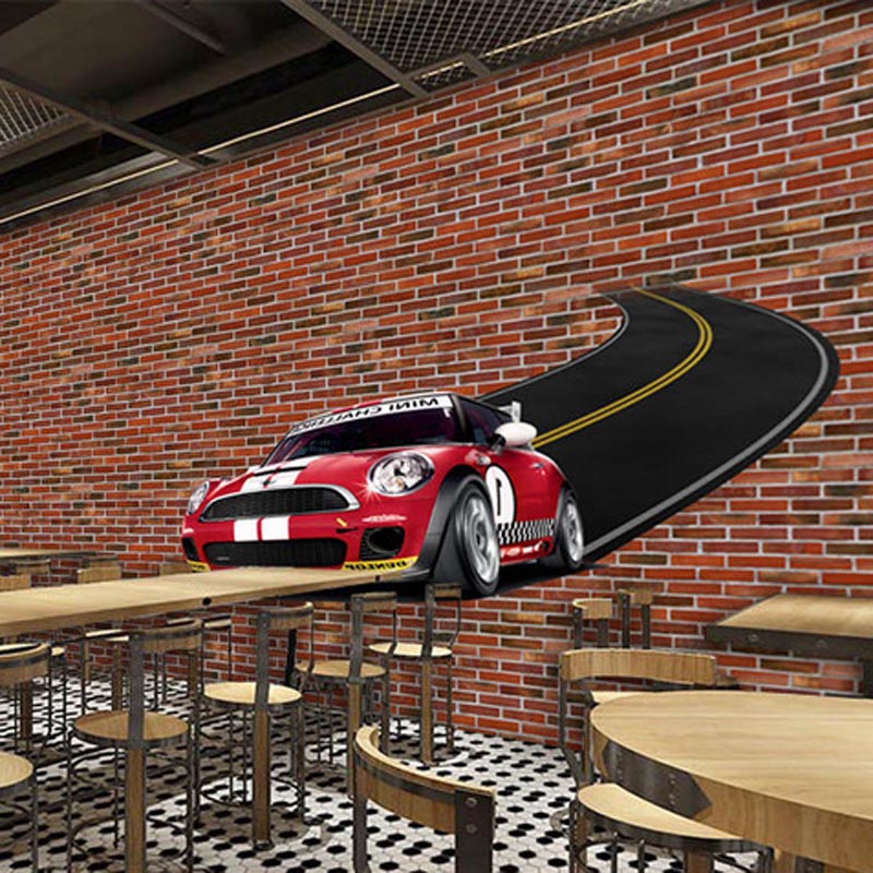 餐厅3D背景画,酒店背景墙